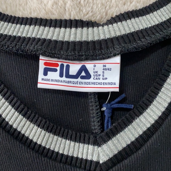 Black Fila Rib Varsity Dress- NWT - Picture 7 of 9